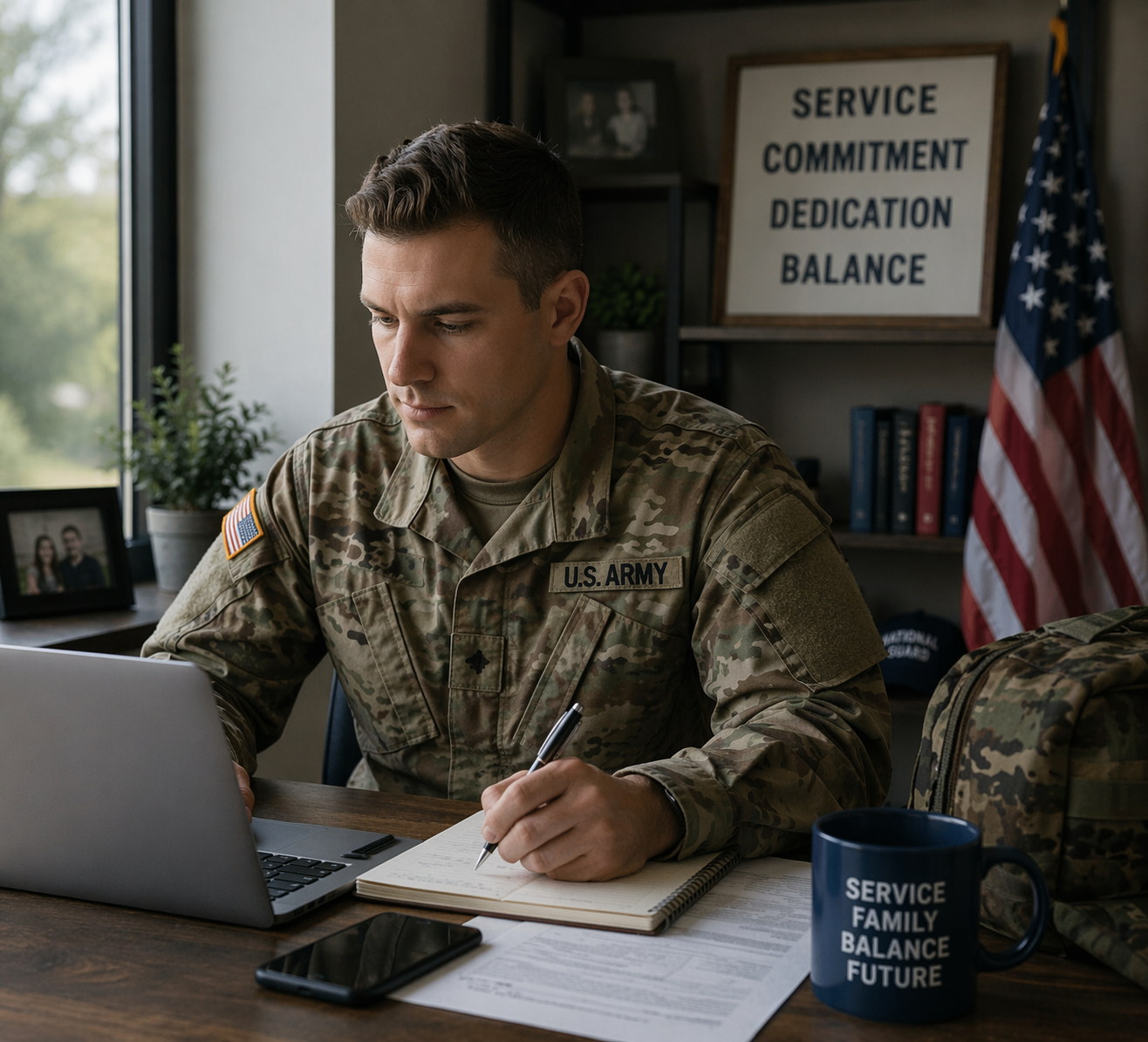 Veteran professional at work